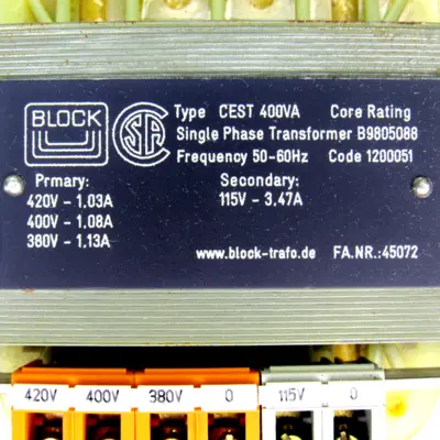 USED BLOCK CEST 400VA
