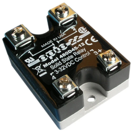 Opto 22 480D45-12 480 VAC 45 A DC Control Solid State Relay SSR, Transient Proof [New]