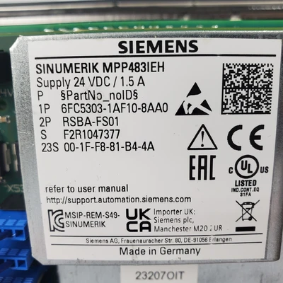 Siemens 6FC5303-1AF10-8AA0 HMIs & Operator Interfaces | American Industrial Supply Co. (12)
