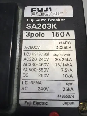 USED FUJI ELECTRIC SA203K