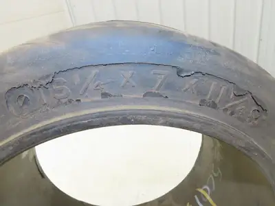 Forklift Tire 16-1/4x7x11-1/4 Smooth Press-on Black Rubber
