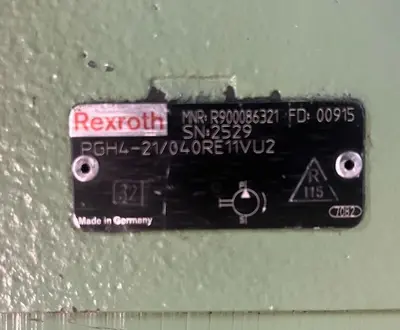 Used REXROTH PGH4-21/040RE11VU2 Pumps | Surplus Asset Holdings #1206184
