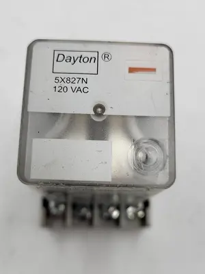 USED DAYTON DAYTON RELAY 5X827N & BASE 5X852N
