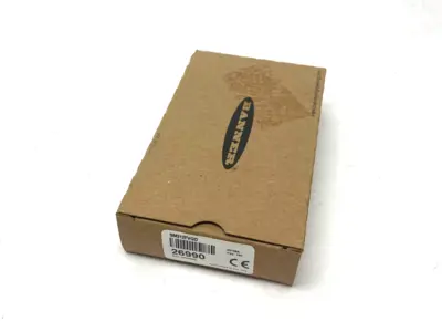 USED BANNER ENGINEERING MINI-BEAM FIBER OPTIC AMPLIFIER VISIBLE RED 650NM GLASS