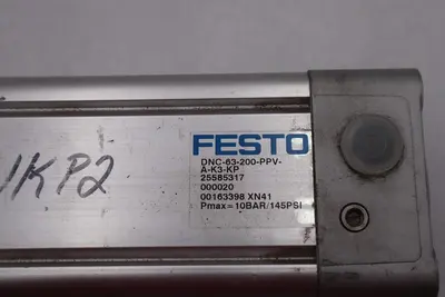 Festo Standard Based Cylinder DNC-63-200-PPV A-K3-KP 10BAR/145PSI  #2781