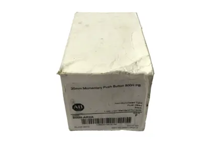 NEW ALLEN-BRADLEY BLACK NON-ILLUMINATED PUSHBUTTON FLUSH HEAD 30MM