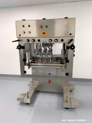 Used Acasi Automatic Filling Line – 8-Piston Filler, Capper, Labeler, Rinser, and Accumulation Table