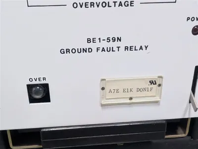 Basler Electric BE1-59N Ground Fault Relay Module A7E E1K D0N1F Used