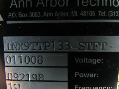 DYNICS ANN ARBOR INX9TTP133-STFT Total Touch Screen Operator Interface 115/230V