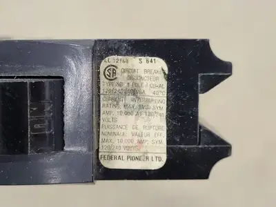 30 Amp, 1 Pole, 120/240 volts Circuit Breaker