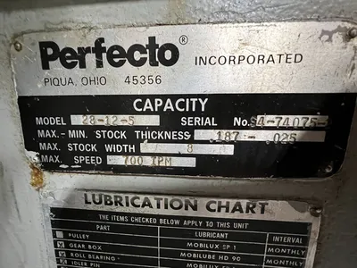 PERFECTO 28-12-5 Straightener, Powered & Non Powered | Universal Press & Machinery (UPM) (2)