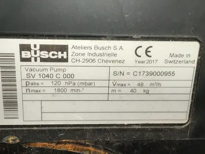 Used BUSCH SV 1040 C 000 Pumps Ohio US | HGR 24 #1517987