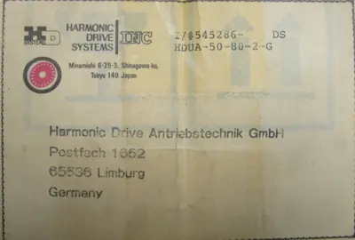NEW HARMONIC DRIVE SYSTEMS HD50-80-545286 REDUCER HDUA-50-80-2-G HD5080545286