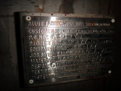 5,100 Gallon 304 Stainless Vertical Tank