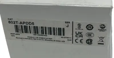 ALLEN BRADLEY 802T-APDD5 LIMIT SWITCH SER. J 802TAPDD5 NEW,SURPLUS