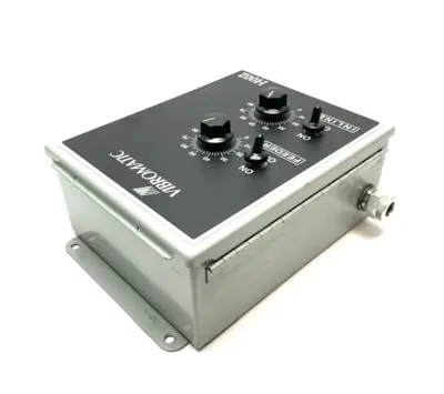 USED VIBROMATIC INCLINE/FEEDER CONTROLLER FOR VIBRATING BOWL FEEDER, ADJUSTABLE