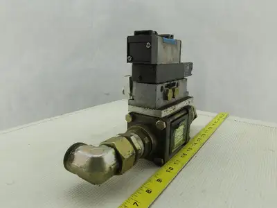 Muller Coax Vmk 15 Nc Pneumatic Valve W/Festo Block Plate & Solenoid