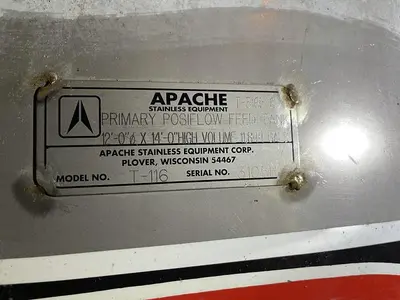 USED APACHE STAINLESS TANK