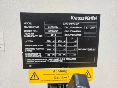 KRAUSS MAFFEI Injection Molder for Bumpers, very good working condition, VIDEO
