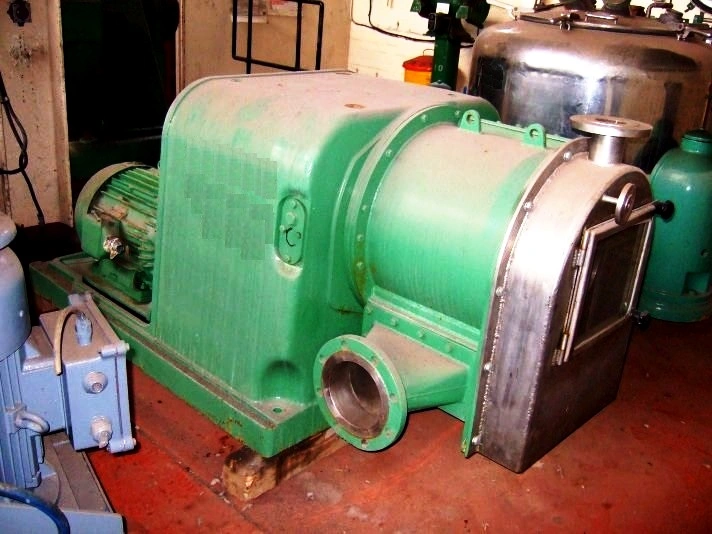 (2) Escher-Wyss P-3 2-stage pusher centrifuges, Hastelloy C.