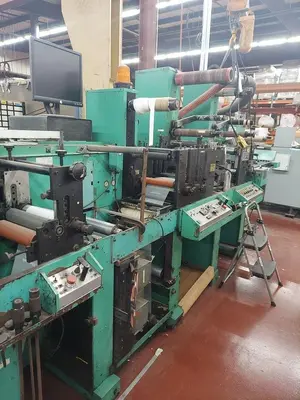 10" WIDE ROTOPRESS 9 COLOR 3 DIE STATION FLEXOPRESS