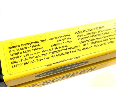 Used BANNER 72375, 71256, SLSR30-1350Q8, SLSE30-1350Q8 Light Curtains & Grids | Maverick Industrial Sales #1112375