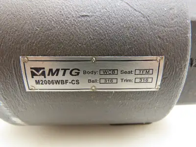 MTG M2006WBF-CS Fire Safe Ball Valve 2" NPT 1500 WOG WCB Steel