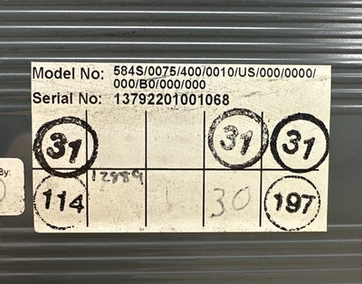 USED Eurotherm 584S/0075/400/0010/US/000/0000/000/B0/000/000