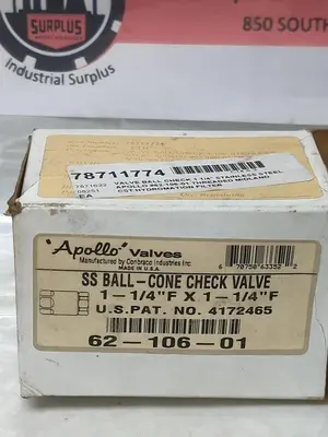 New | in-Stock APOLLO 62-106-01 Pump & Valve Parts Ohio US | Surplus Asset Holdings #1237430