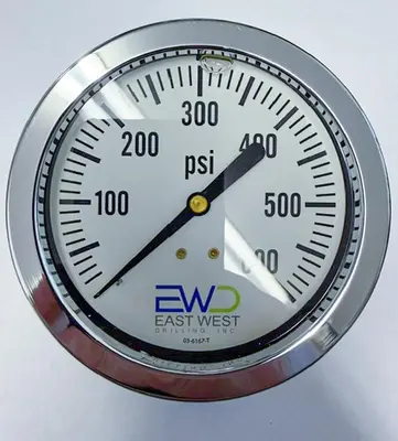 New | in-Stock 2026 SPAN 600 PSI LIQUID-FILLED 4" PANEL-MOUNT PRESSURE GAUGE Compressor Parts & Components Pennsylvania US | East West Machinery & Drilling #1573854