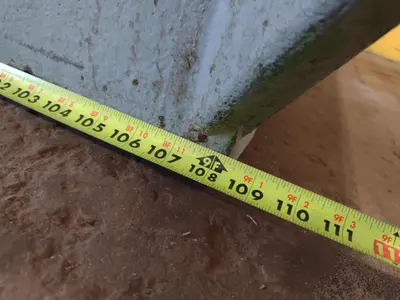 10' X 6' X 13" STEEL LAYOUT TABLE: STOCK #23784