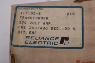 ACME ELECTRIC TA-1-81214 1 PHASE 350 VA 240-480-120V TRANSFORMER STOCK G426A