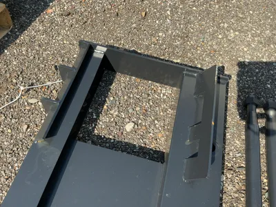 New JCT Bale Spear Skid Steer Attachment, Universal Quick Attach, Has Two Spears that Stick Out Appr...