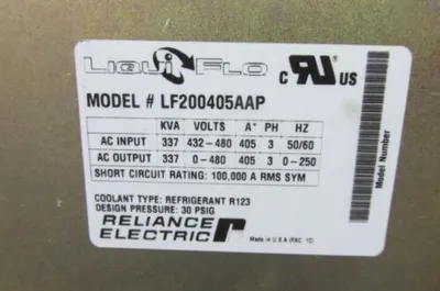 USED RELIANCE ELECTRIC LF200405AAP