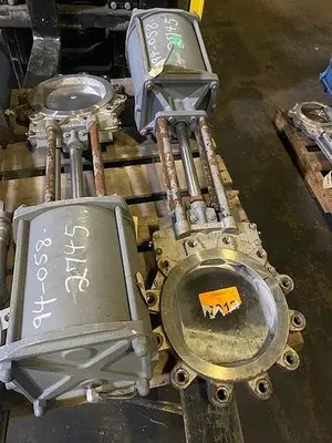 USED WEY PNEUMATIC KNIFE  GATE VALVE