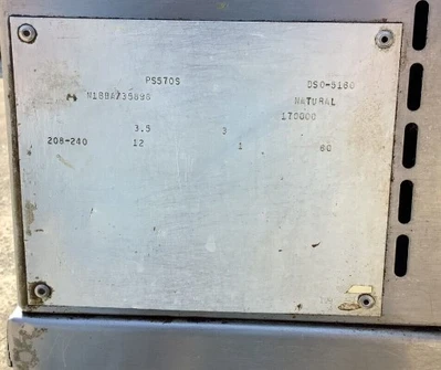 152-0279 Middleby Marshall PS570S Gas Conveyor Oven