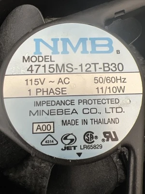Used NMB 4715MS-12T-B30 Axial Fans California US | Davliegogo LLC #1706052