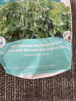 Back to Roots Field Pea Seeds - Organic Cover Crop, 8,700+ Seeds, Covers ~250 sq ft