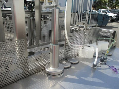 WCB Stainless Ice Cream Filling Machine / Scround ice cream container filler