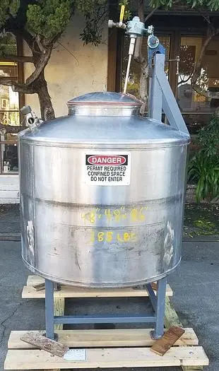 Tank, 225 Gallon, S/st, 46" X 30", Agit, DT/DB #S742711