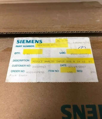 NEW SIEMENS 505-6108-B
