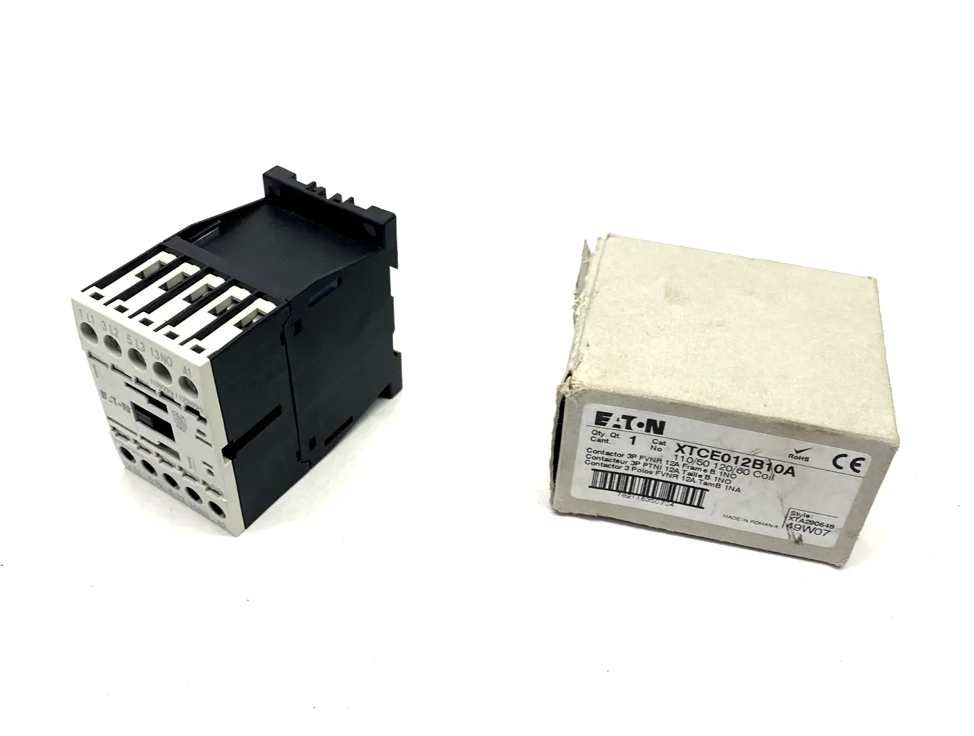 Eaton XTCE012B10A IEC Contactor 3P 12A 120VAC 1NO