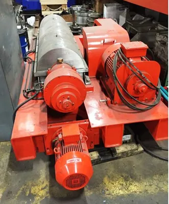 SCI LW 350 x 1550mm oilfield decanter centrifuge skid, 304SS.