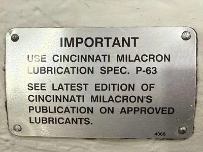 USED CINCINNATI MILACRON INJECTION UNIT 178 OZS
