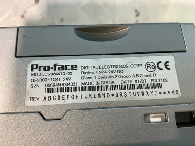 Used 2007 PROFACE 298007002 Automation Control (HMI) Ohio US | HGR 24 #1345248
