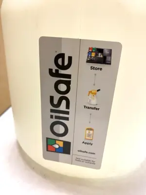USED OIL SAFE OILSAFE 101005 5 LITER DRUM CASE OF 6