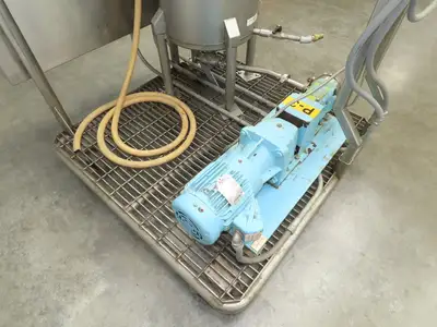Full Jacket Steam Kettle 15 Gallon Lightnin Mixing Tank Additive Pump Flow Meter