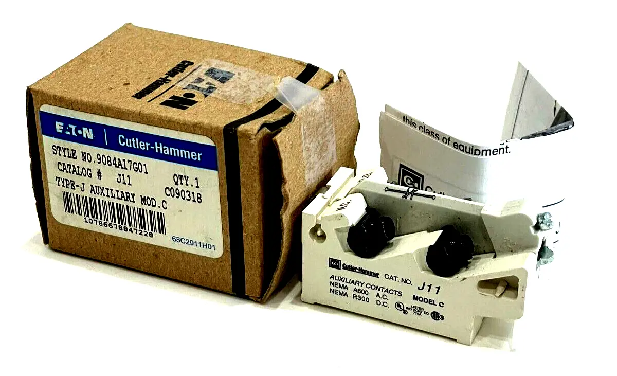 NEW EATON 9084A17G01 AUXILIARY CONTACT J11 MODEL C