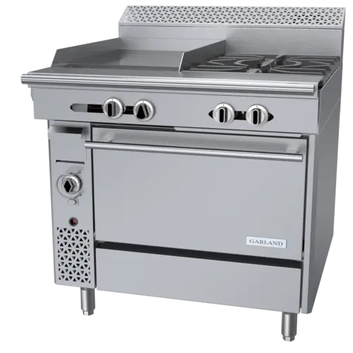 Garland C36-4C 36" 2 Burner Gas Range w/ Griddle & Convection Oven, Natural Gas