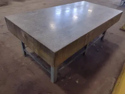8' X 4' X 10" CHALLENGE PRECISION LAYOUT INSPECTION GRANITE TABLE: STOCK #23788